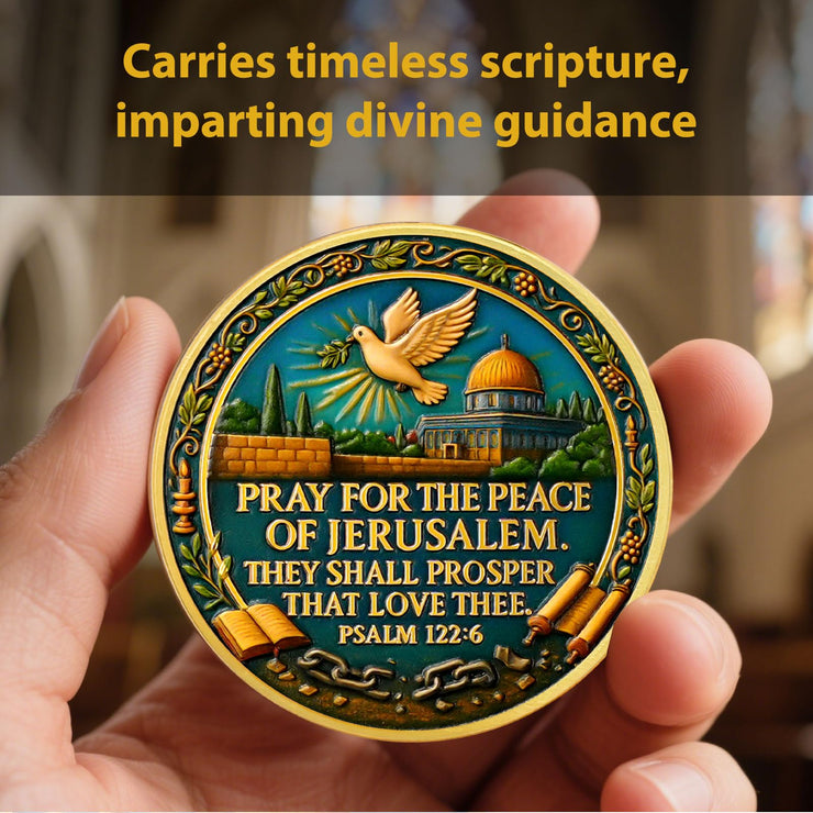 Jerusalem Peace Commemorative Christian Challenge Coin