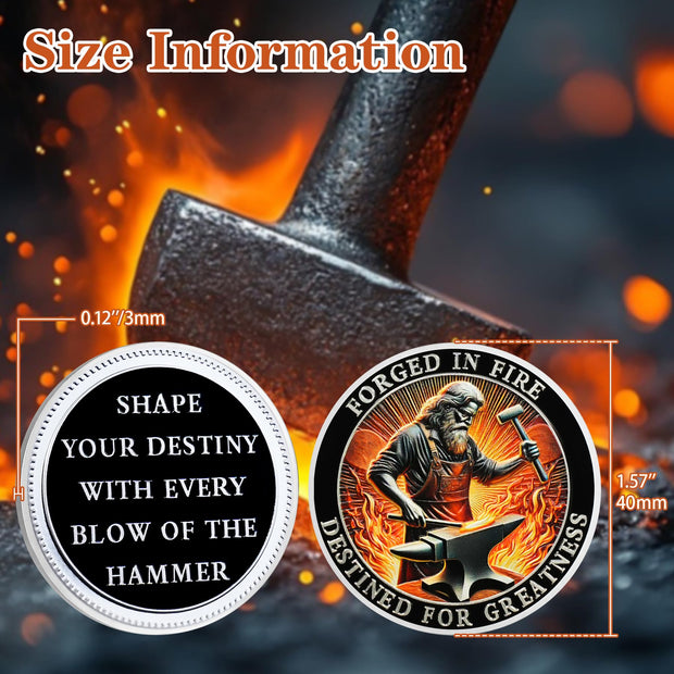 Blacksmith Forged in Fire Motivational Challenge Coin