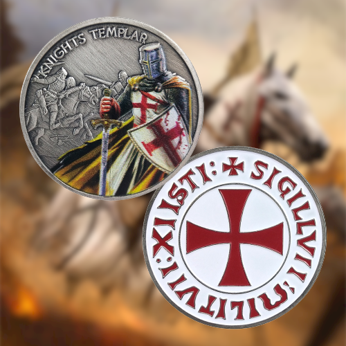 Knights Templar Armor Of God Challenge Coin Gifts for Christian🎁