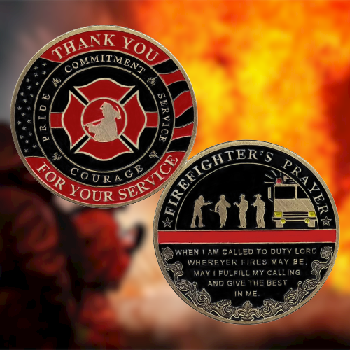 Firefighter Team Thank You Challenge Coin