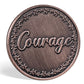 Guardian Angel and Courage Metal Game Token Coin