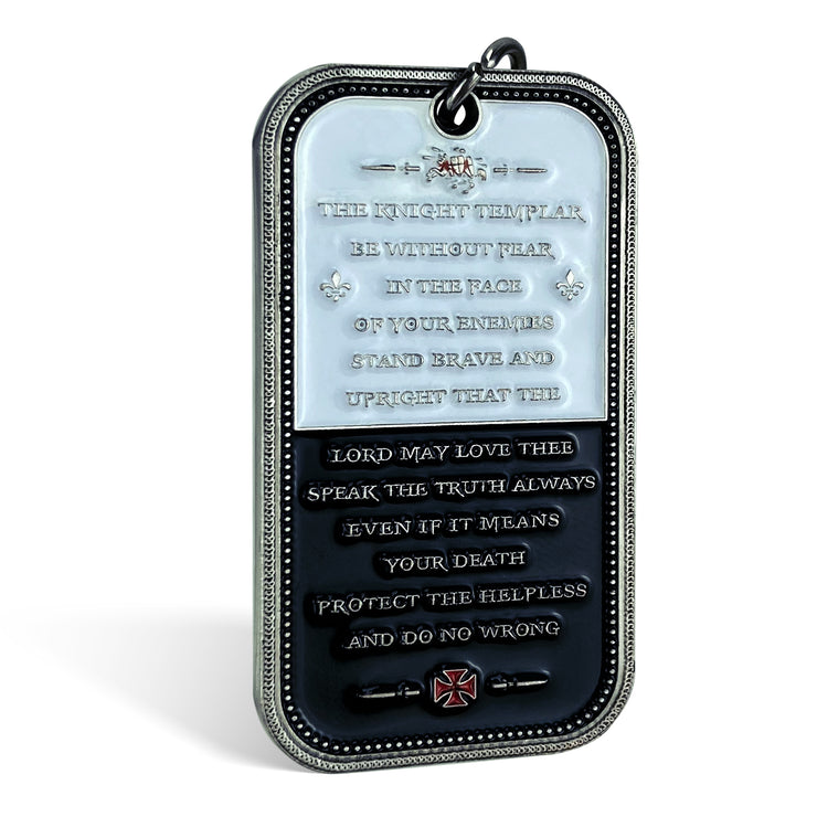 Knights Templar Call On Me Brother Dog Tag Pendant Military Necklace