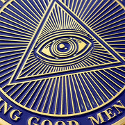 Freemasonry Brotherhood Gold Masonic Challenge Coin