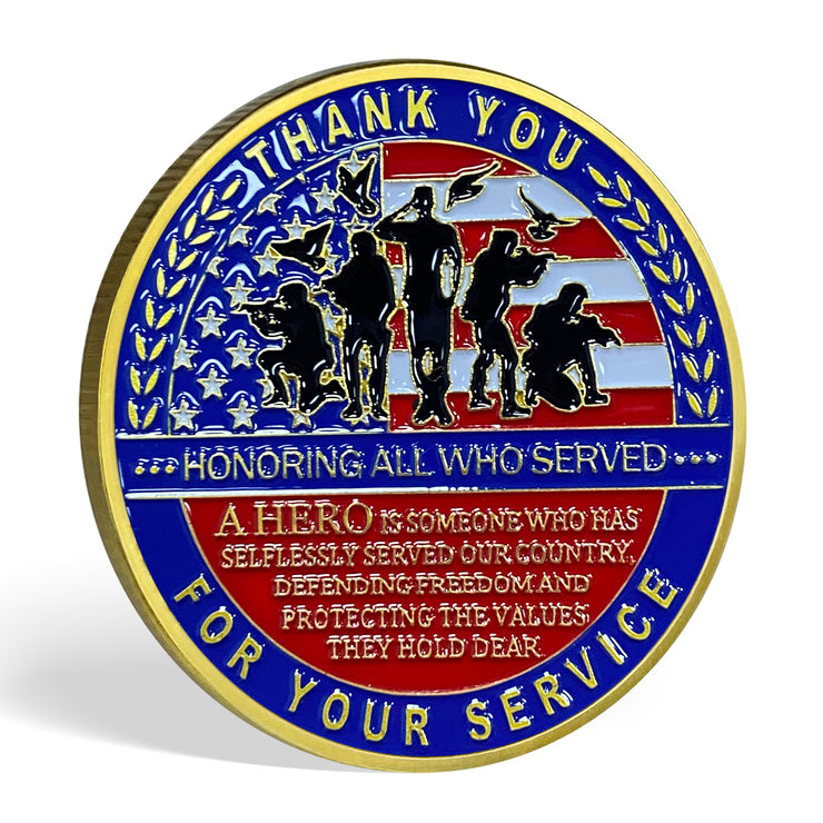 Thank You For Your Service Challenge Coins-AtSKnsk