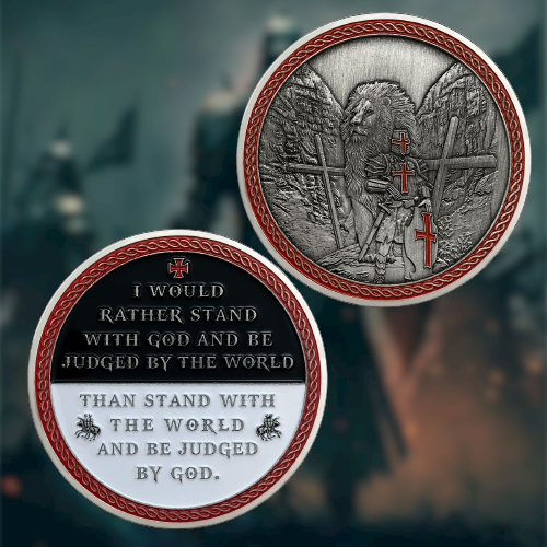 Knights Templar Armor Of God Challenge Coin Gifts for Christian🎁