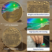 Growing Footprints Rainbow Beach Christian Coin Religious Coin