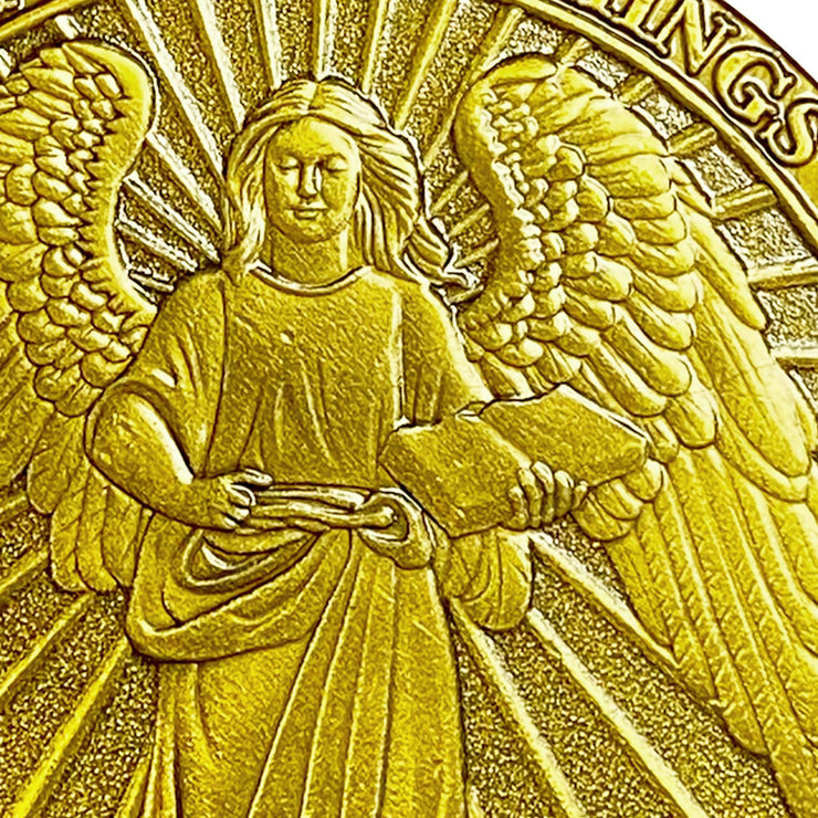 Christian Angel Radiance Religious Challenge Coin
