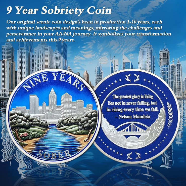 1-10 Years Celebrate Recovery Addicts Sobriety Coin