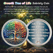 Original Growth Tree of Life Sobriety Coin