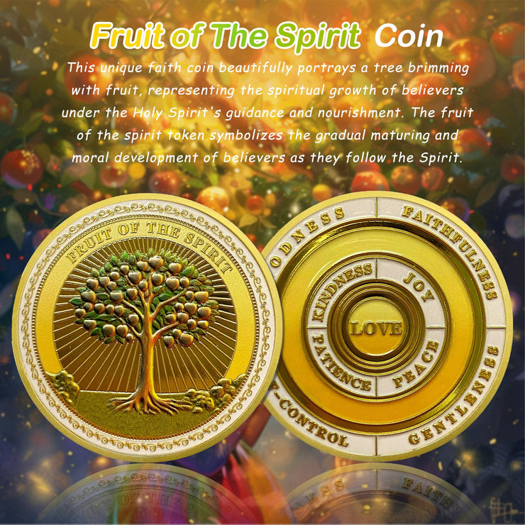 Fruit of The Spirit Christian Challenge Coin