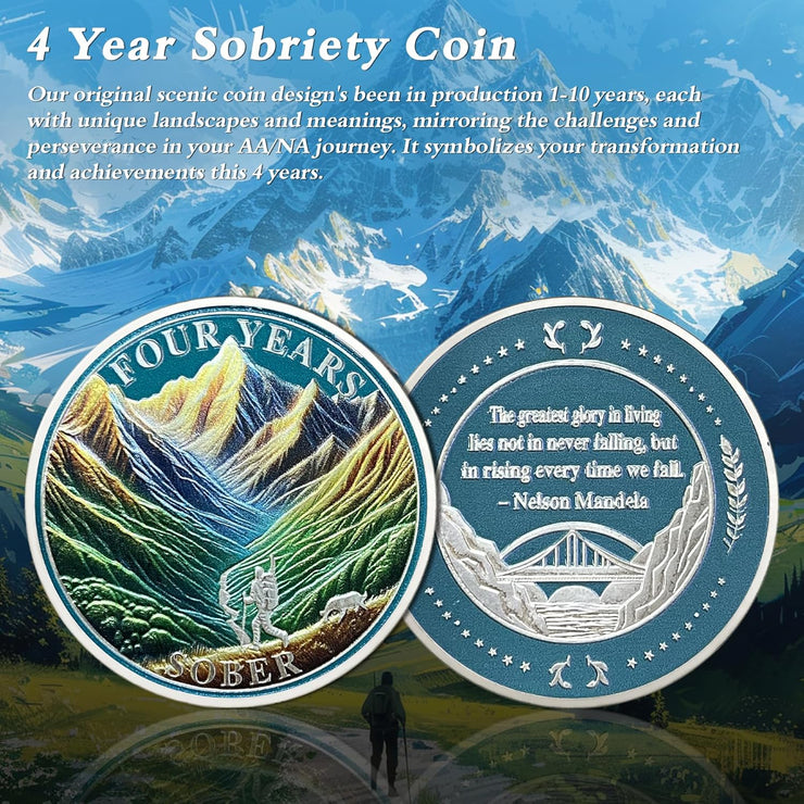 1-10 Years Celebrate Recovery Addicts Sobriety Coin