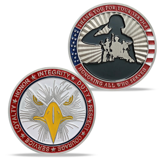 Military Challenge Coin Retirement Gift