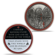 Knights Templar With Lion Cross Challenge Coin