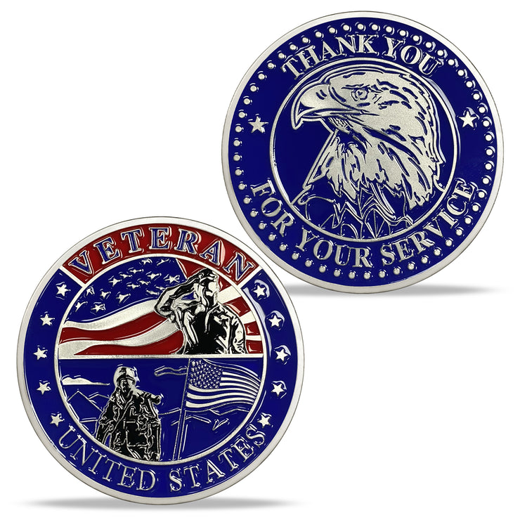 Veteran Challenge Coins-Thank You For Your Service