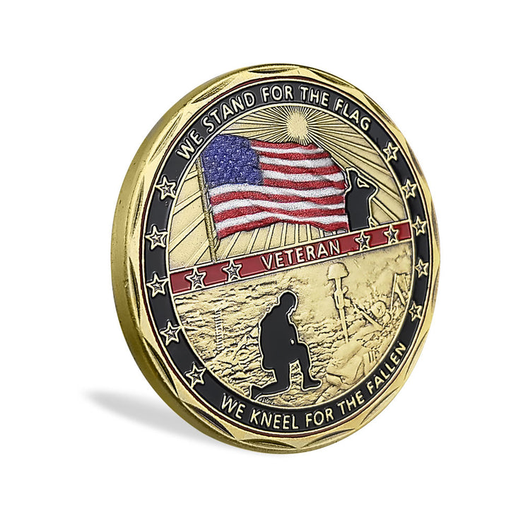 5 Pcs Veterans Military Challenge Coin Retirement Gift Coin Set