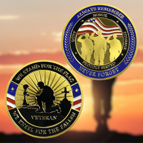 Be Honor For Country Veteran Challenge Coins