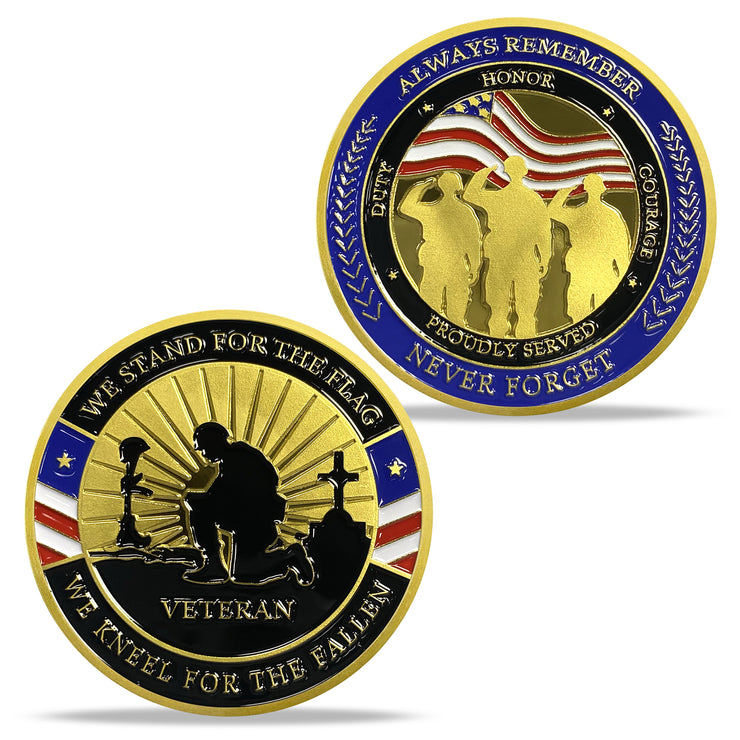 Be Honor For Country Veteran Challenge Coins
