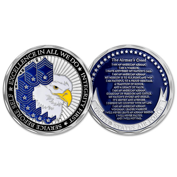 United States Air Force The Airman's Creed Challenge Coin