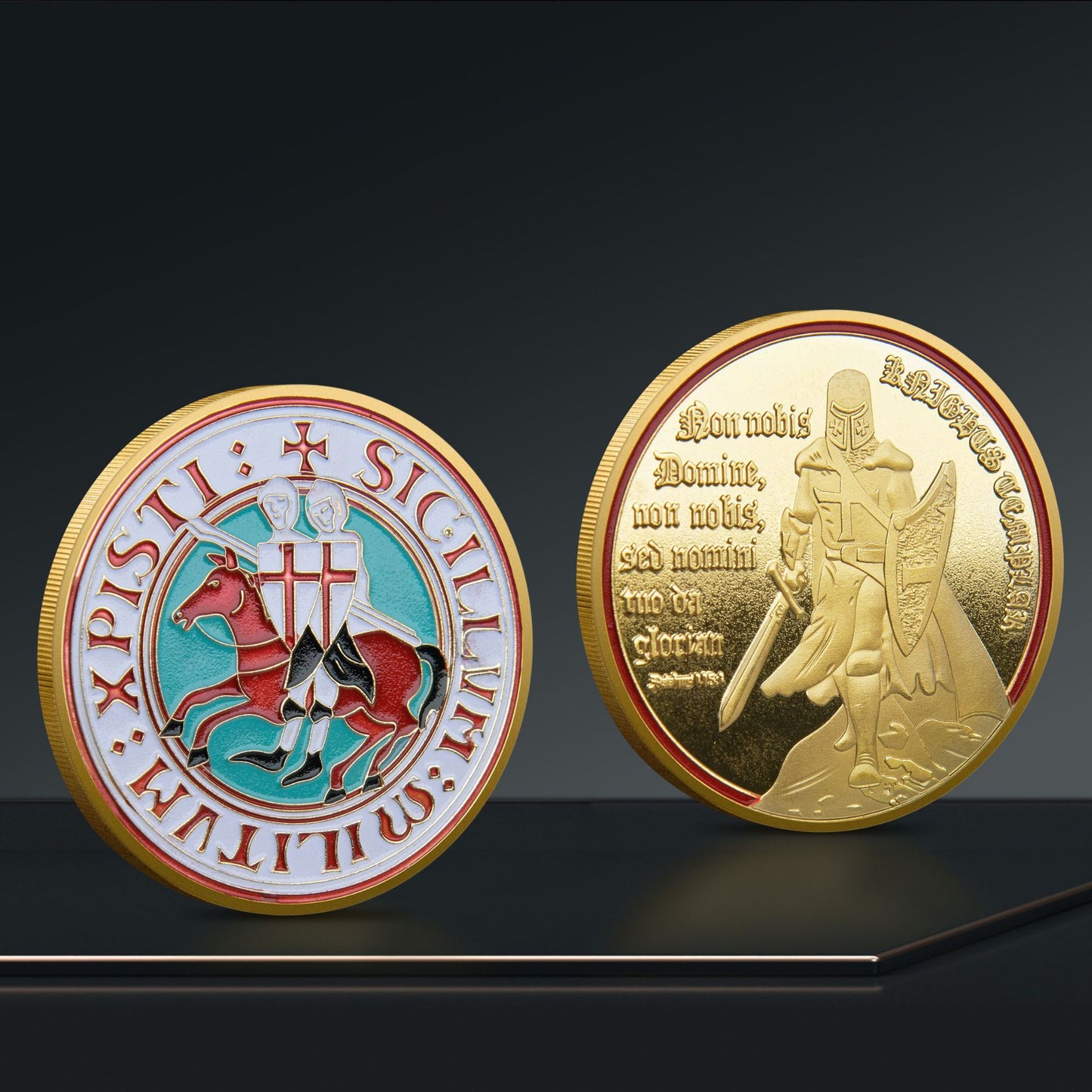 Armor of the Gods Battle Knights Challenge Coins-Atsknsk