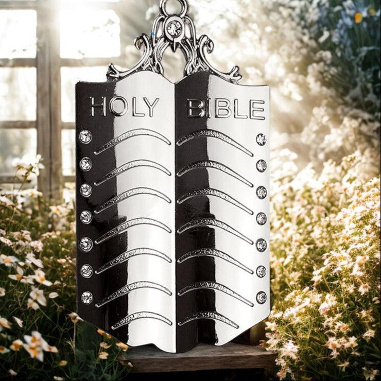 Masonic Chaplain Silver Jewel Pendant the Holy Bible