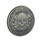 Hourglass Skull Memento Mori Memento Vivere EDC Reminder Coin