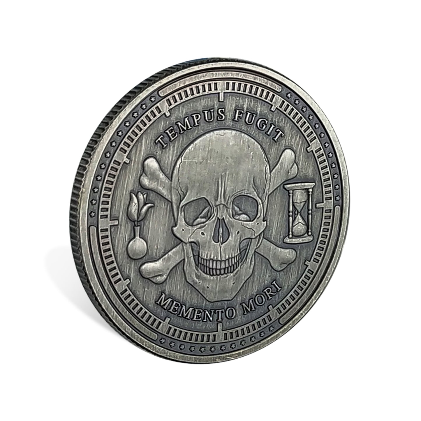 5 Pcs Memento Mori Memento Vivere Sliver Coin Gift Set