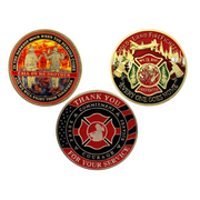 Fire Department Firefighter Brother Challenge Coin Thank You Appreciation Coin