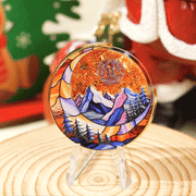 ✨✨Personalized Glittering Mesmerizing Mountain & Moon Flow Sand Sobriety Coin