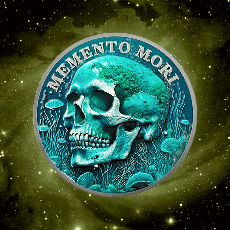 Memento Mori Coin Skull Challenge Coin