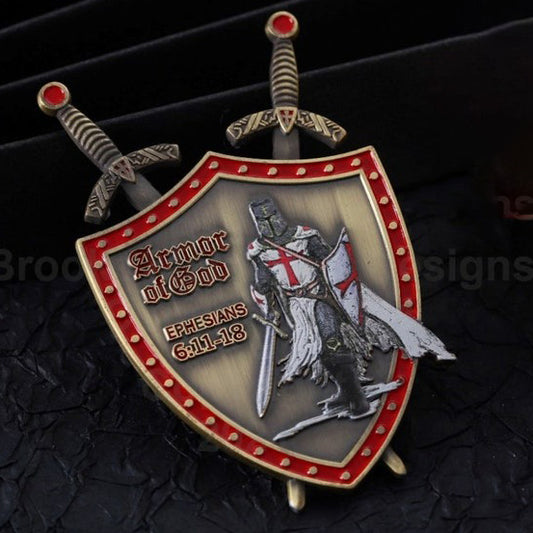 Knights Templar Armor of God Challenge Coin