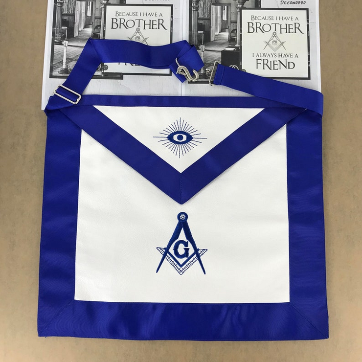 Masonic Blue Lodge Master Mason Apron