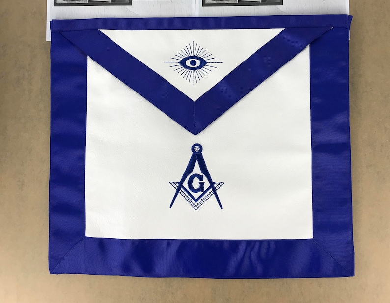 Masonic Blue Lodge Master Mason Apron