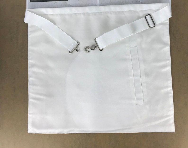 Masonic Blue Lodge Master Regalia Mason White Apron