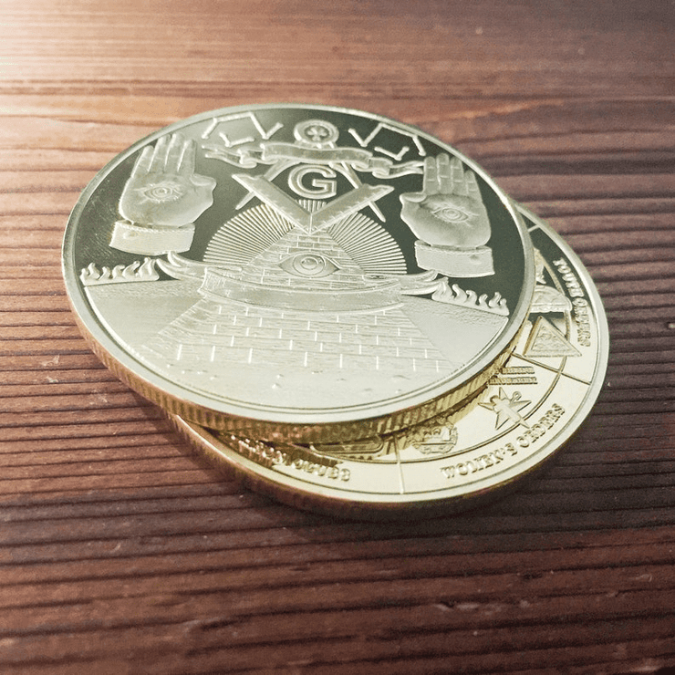 Masonic Freemason Lodge Challenge Coin
