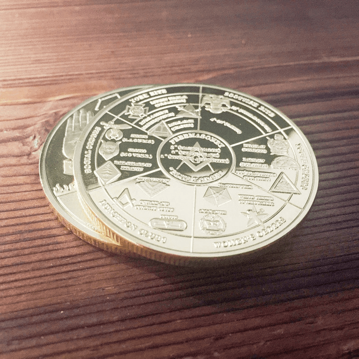 Masonic Freemason Lodge Challenge Coin