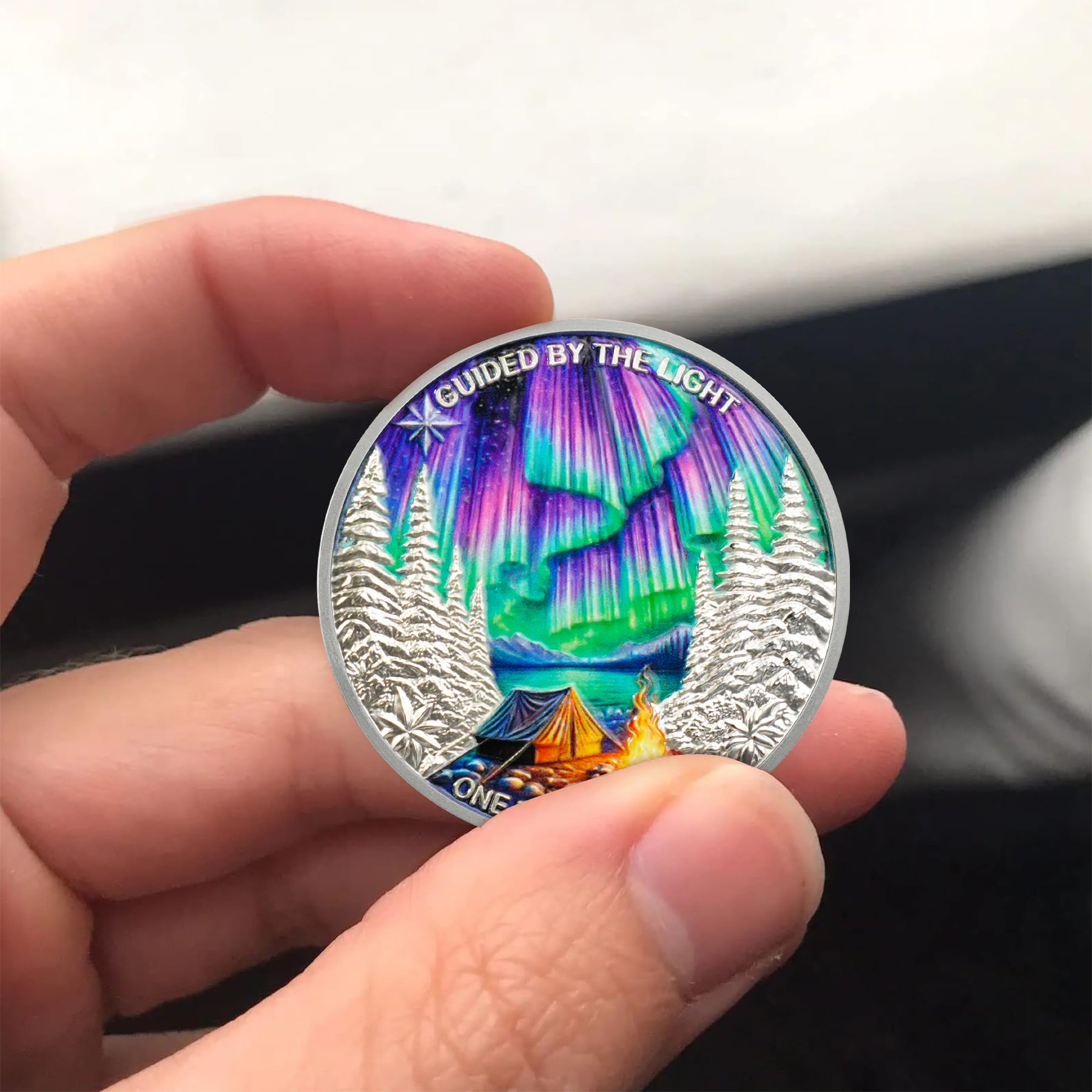 One Day at a Time Sobriety Coin - 1-60 Year AA Chips Recovery Gifts Sober Affirmation Token