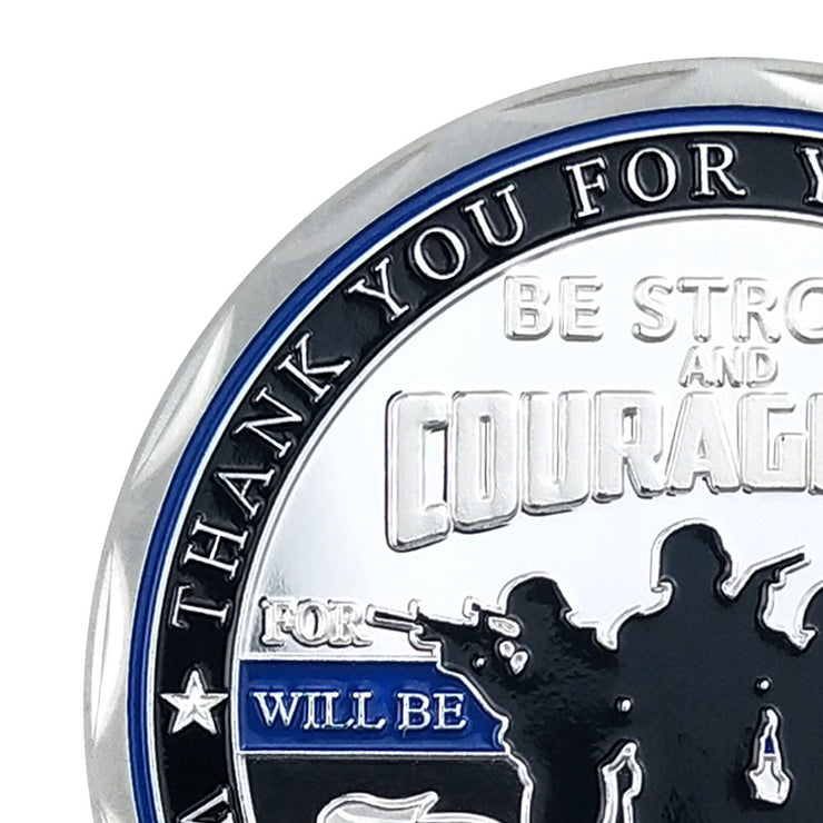 Police Officer Squad Challenge Coin Law Enforcement Shield Badge Collectible Medallion