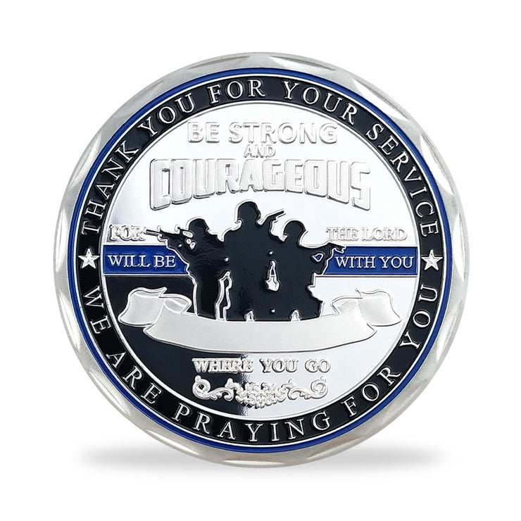 Police Officer Squad Challenge Coin Law Enforcement Shield Badge Collectible Medallion