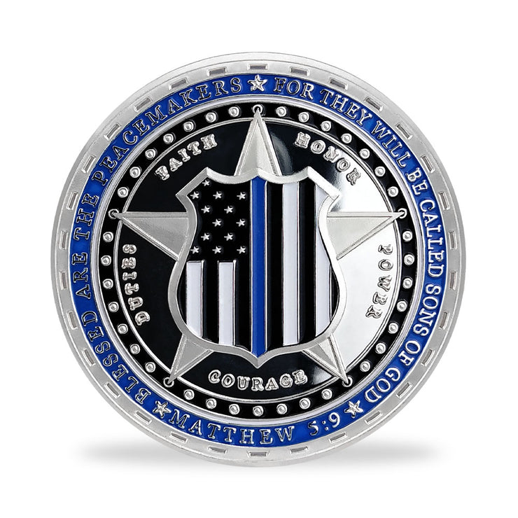 Sheriff & K9 Challenge Coin Law Enforcement Shield Badge Police Collectible Medallion