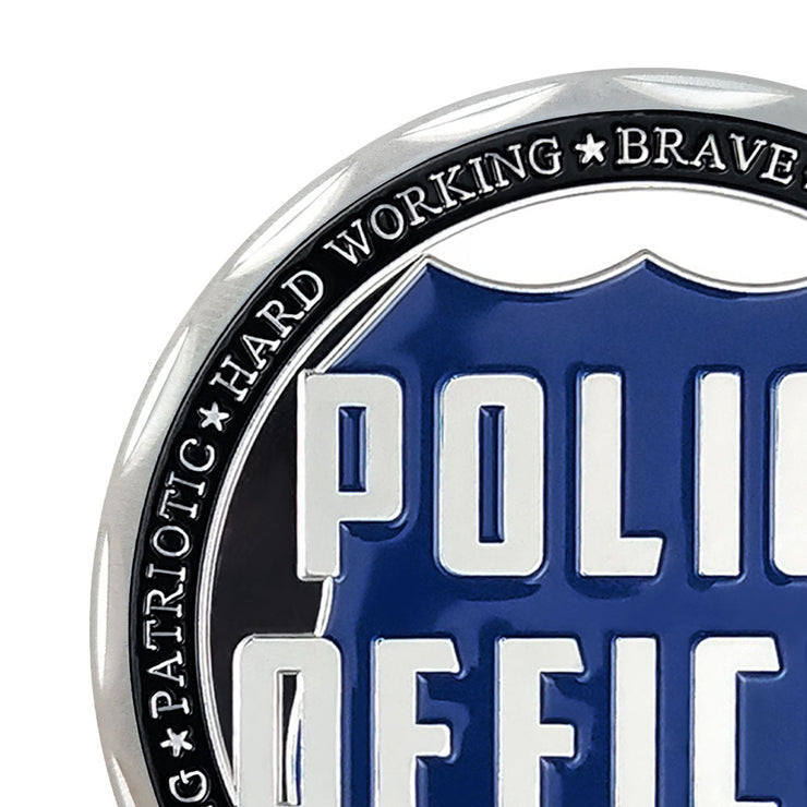 Police Officer Squad Challenge Coin Law Enforcement Shield Badge Collectible Medallion