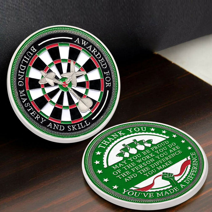 Encouragement Challenge Coin-Employee Appreciation Gifts Inspirational Thank You Coin for Students and Cowokers-Building Mastery and Skill