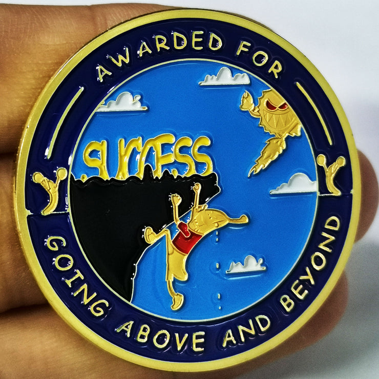 Encouragement Challenge Coin-Employee Appreciation Gifts Inspirational Thank You Coin for Students and Cowokers-Top Banana