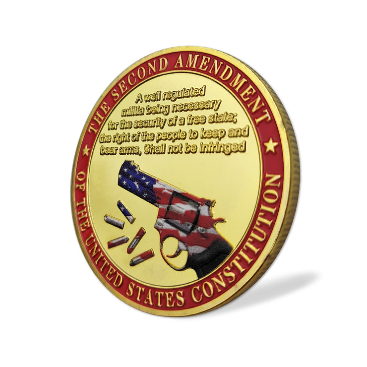 US Constitution 2nd Amendment Police Challenge Coin