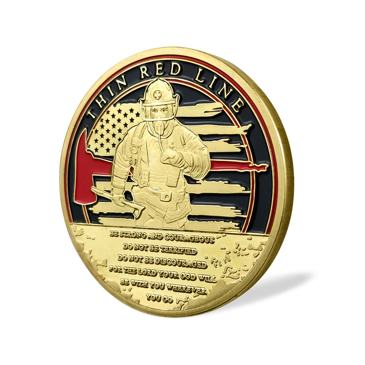 Firefighter Poker Challenge Coin