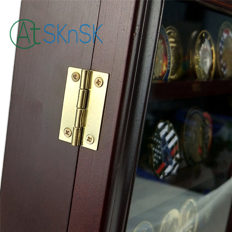 Cherry Challenge Coin Display Case Shadow Box