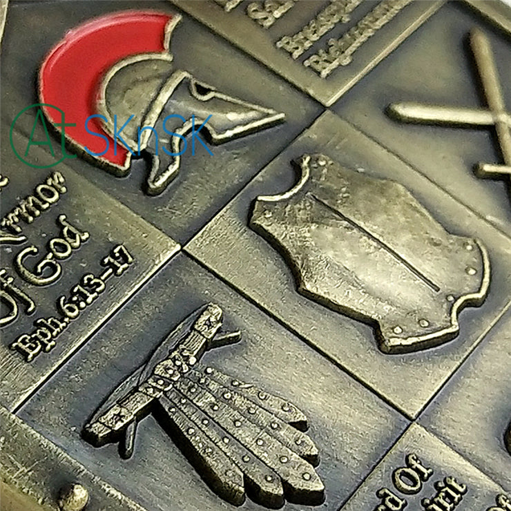 Put on the Full Armor of God Eph. 6:13-17 Challenge Coin