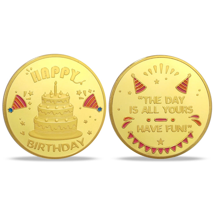 Happy Birthday Coin -Laughing and crying cake