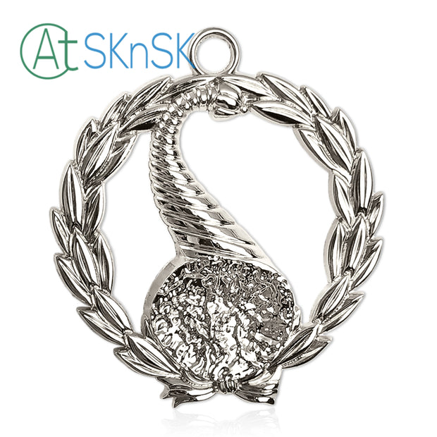 Masonic Senior Stewards Sliver Jewel Pendant the Left Harvest Basket