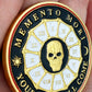 Hourglass Skull Memento Mori Memento Vivere EDC Reminder Coin