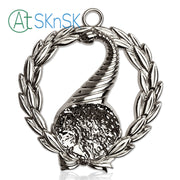 Masonic Junior Stewards Sliver Jewel Pendant the Right Harvest Basket
